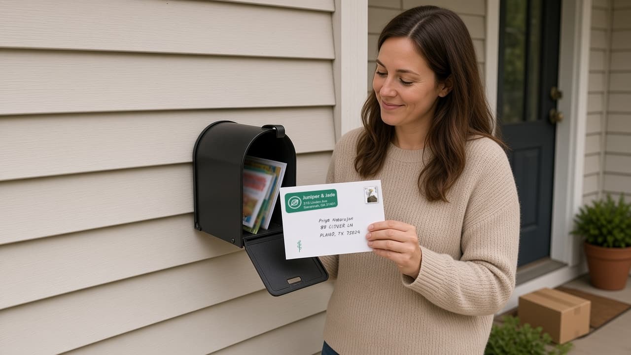 Post-Purchase Mail That's Not a Gift and Not in the Box